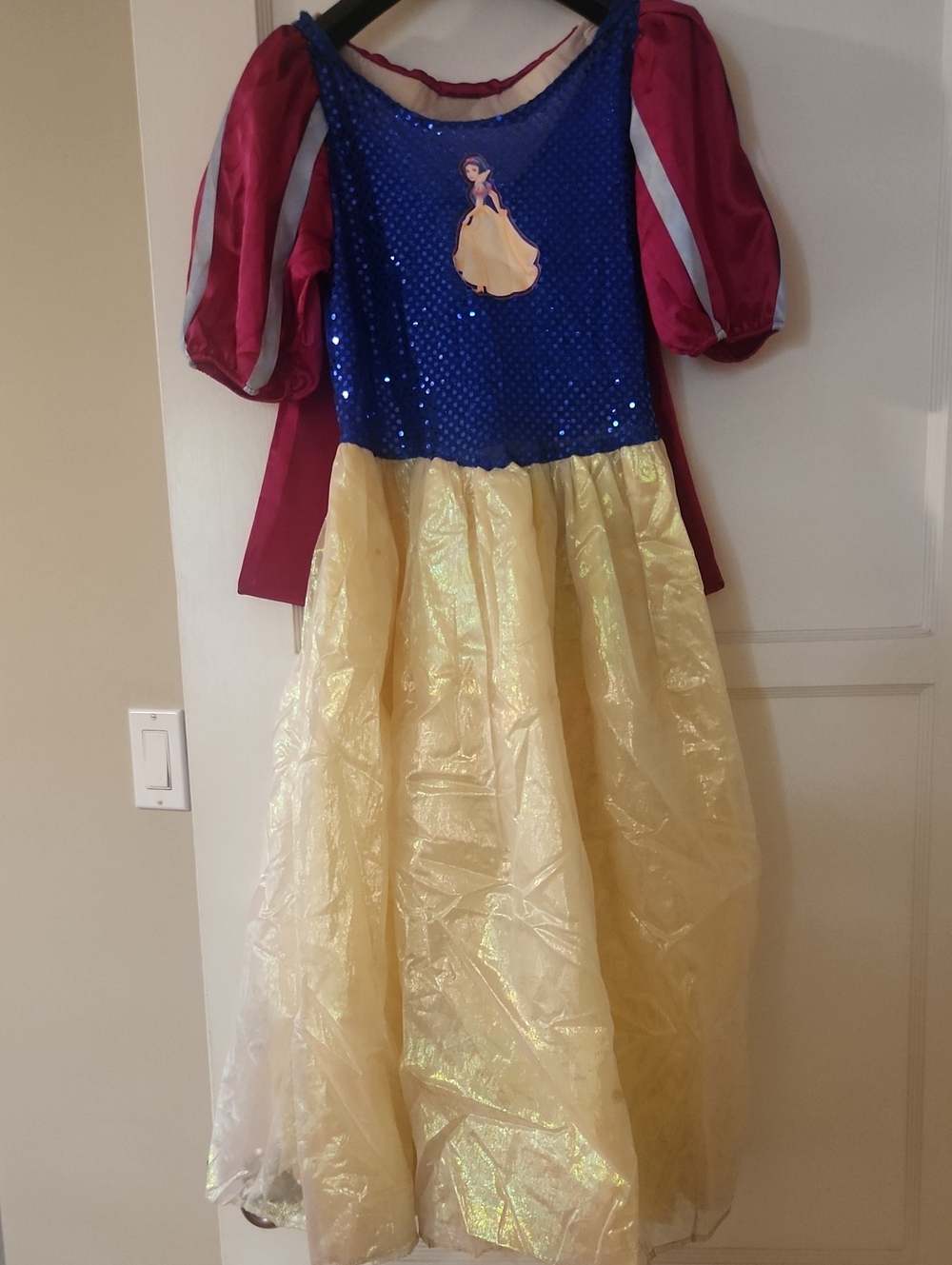 Girls Sparkle Princess Costume Dress - Blue, Yellow